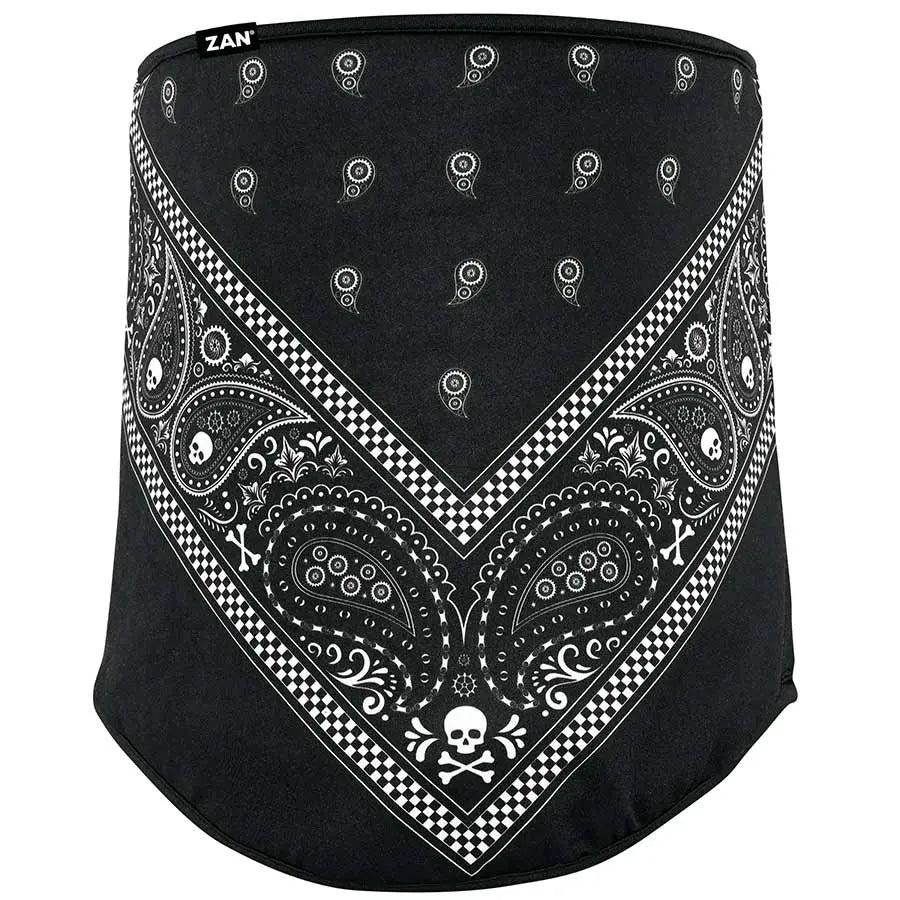ZANheadgear Black Paisley Motley Tube - Velora Luxury Fashion