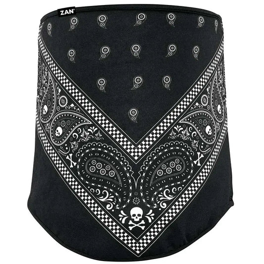 ZANheadgear Black Paisley Motley Tube - Velora Luxury Fashion