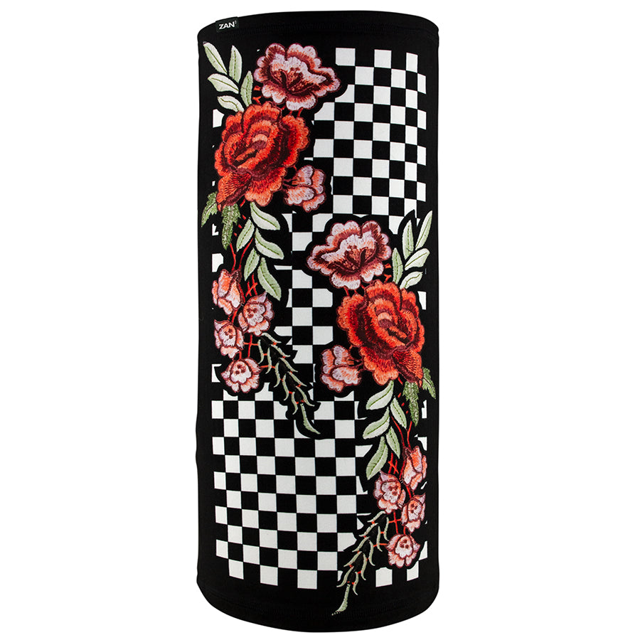 ZANheadgear Floral Checkered Motley Tube - Velora Luxury Fashion