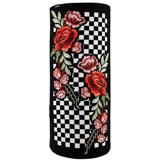 ZANheadgear Floral Checkered Motley Tube - Velora Luxury Fashion