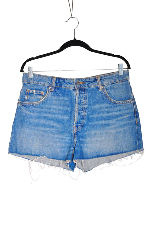 ZARA Women Denim Shorts Regular fit in Blue - 4 - Velora Luxury Fashion