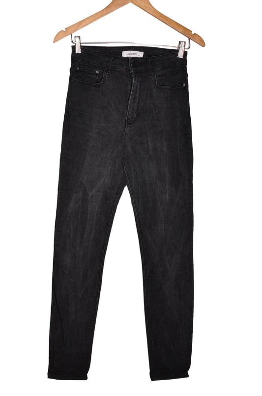 ZARA Women Straight-Legged Jeans Regular fit in Black - 4 - Velora Luxury Fashion