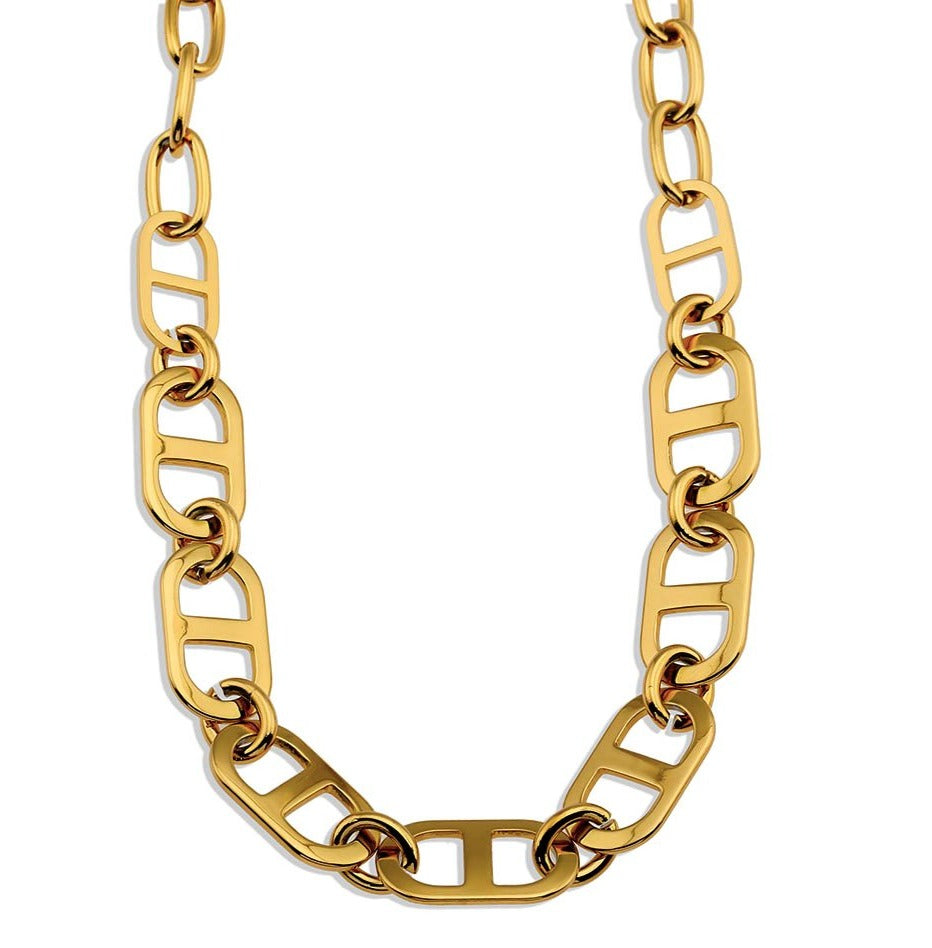 ZOIE: Duo Chain Link Statement Necklace - Velora Luxury Fashion