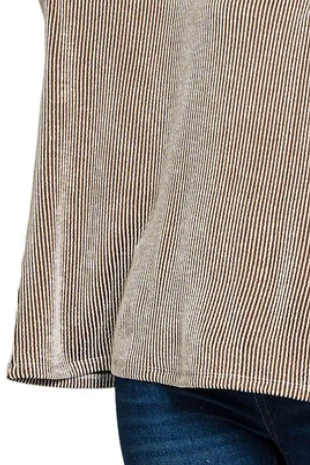 Zenana Corded Rib Oversized Short Sleeve Top - Velora Luxury Fashion