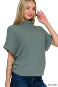 Zenana Mock Neck Top and Pants Sweater Set - Velora Luxury Fashion