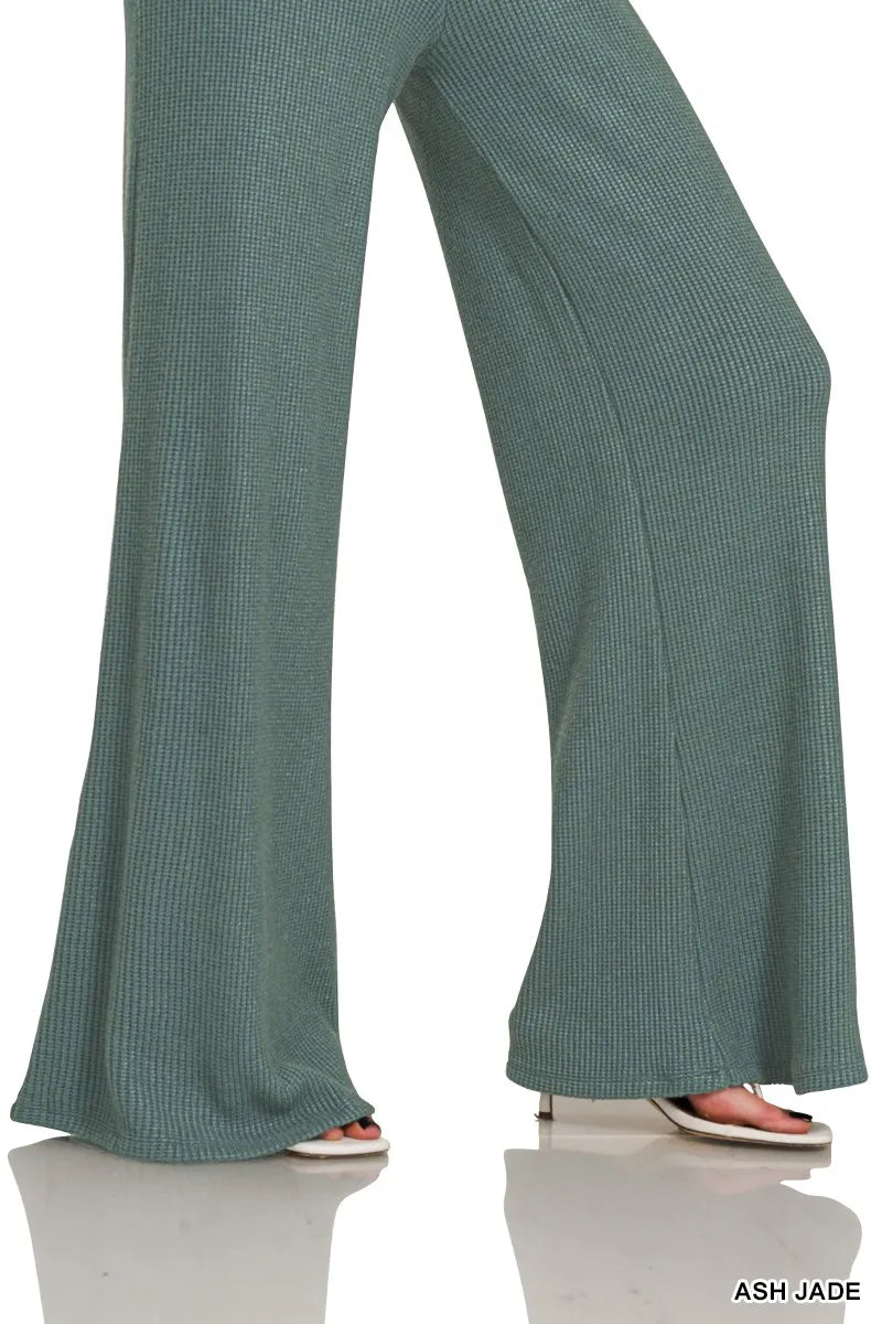 Zenana Mock Neck Top and Pants Sweater Set - Velora Luxury Fashion