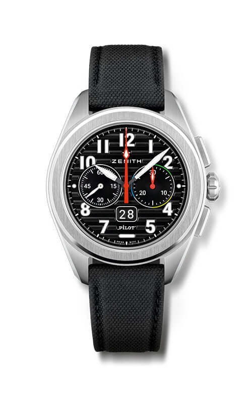 Zenith Pilot Big Date Flyback Steel 03.4000.3652/21.I001 - Velora