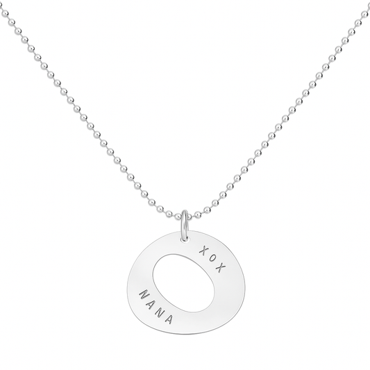 Zing Pendant On Diamond Cut Ball Chain - Velora Luxury Fashion