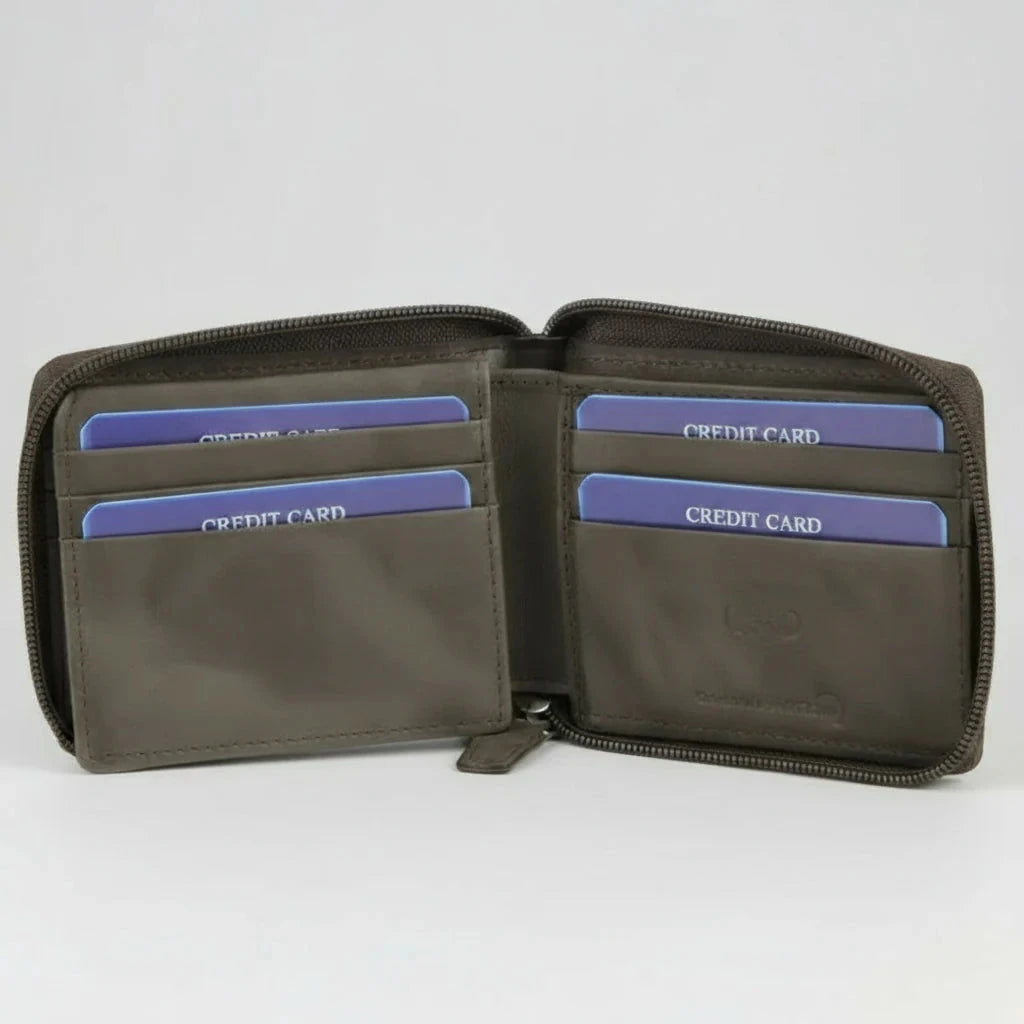 Zip Around Men’s Wallet - Velora Luxury Fashion