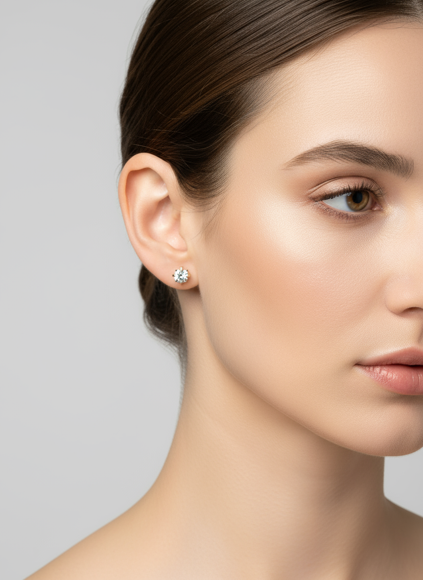 Zirconia Stud Earrings -Standout Boutique ( Vancouver, BC) - Velora Luxury Fashion