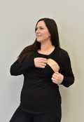 Zoe Zipper Long Sleeve Nursing Top - Velora Luxury Fashion