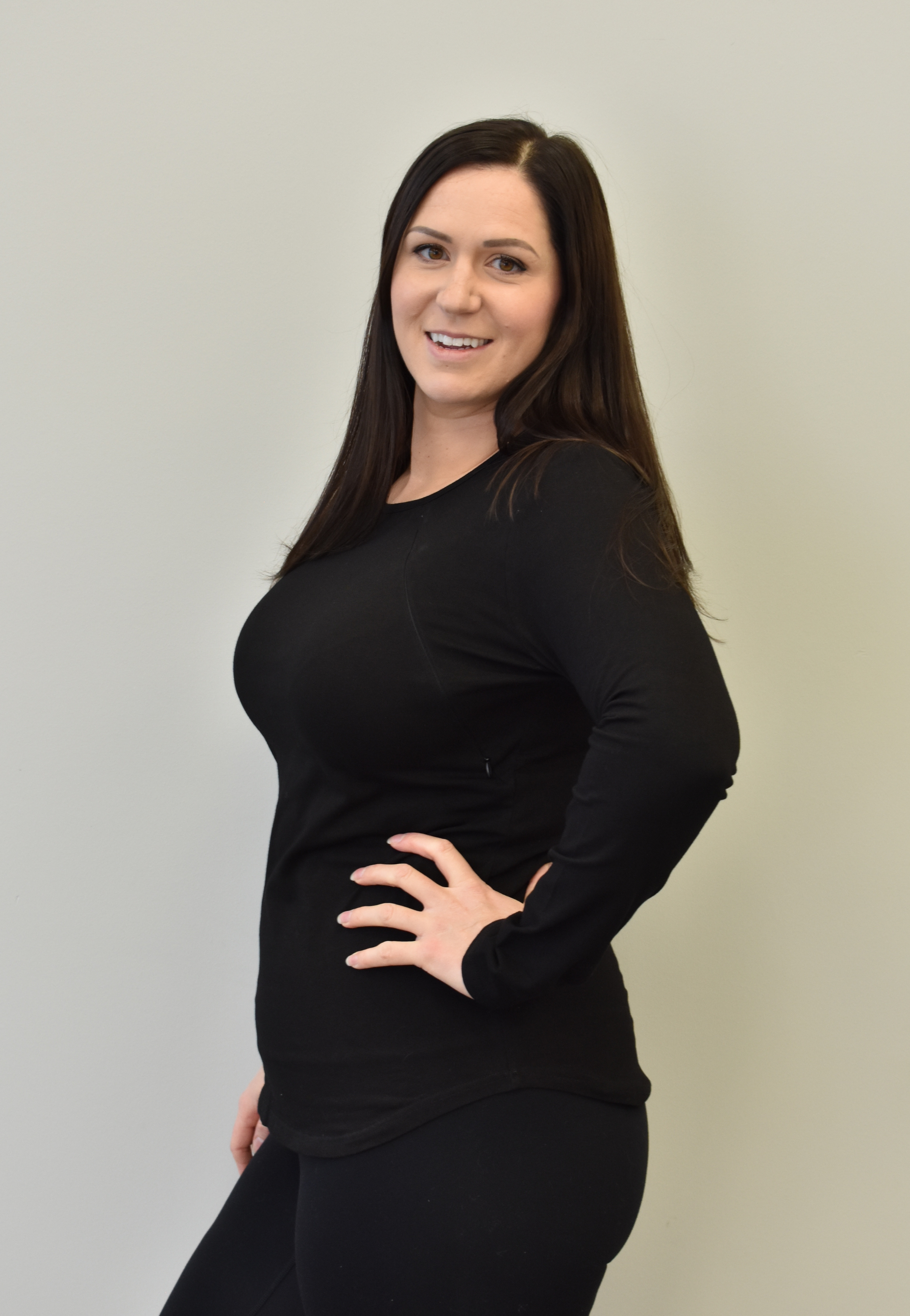 Zoe Zipper Long Sleeve Nursing Top - Velora Luxury Fashion