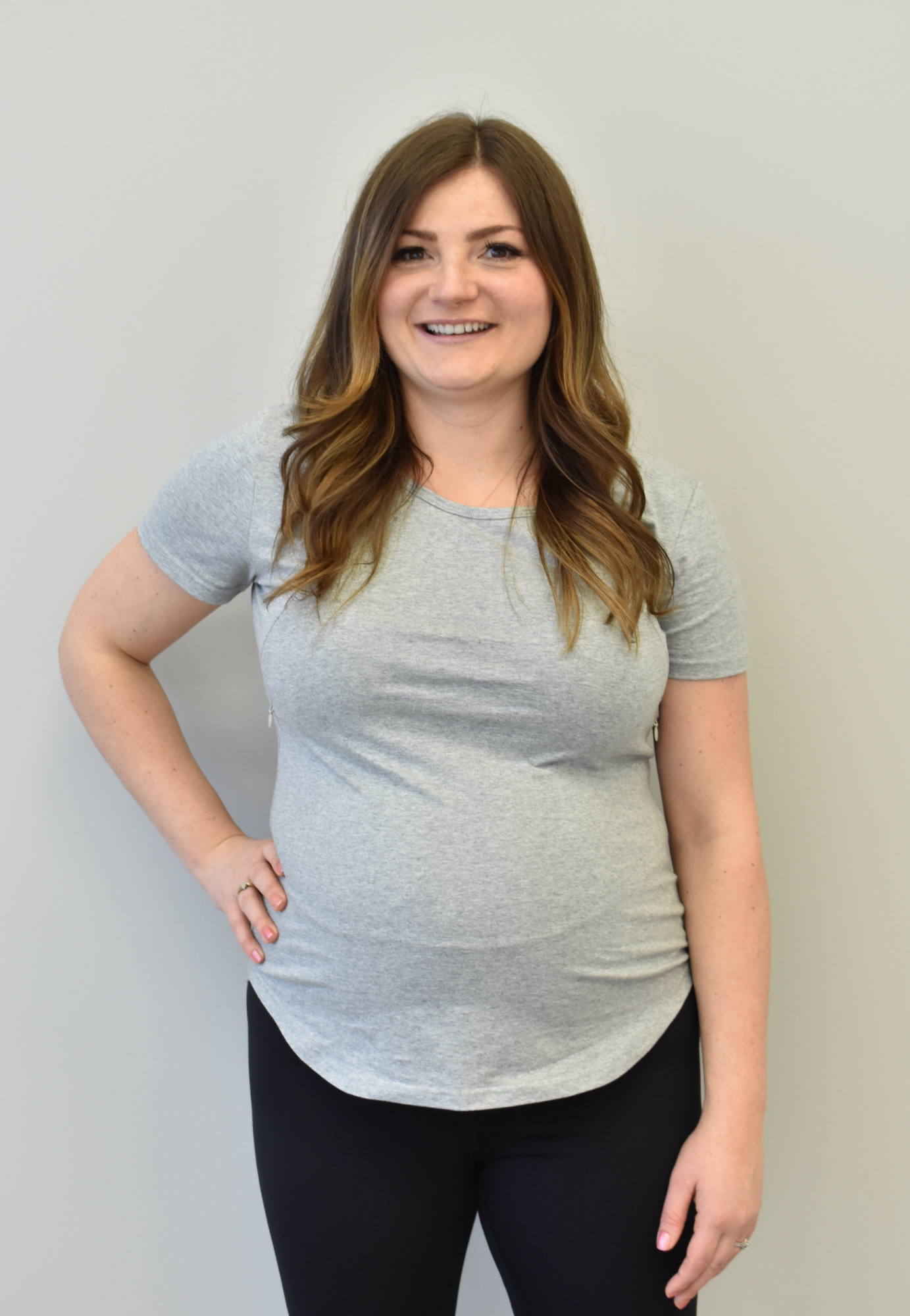 Zoe Zipper Short Sleeve Nursing Tee Shirt - Velora Luxury Fashion