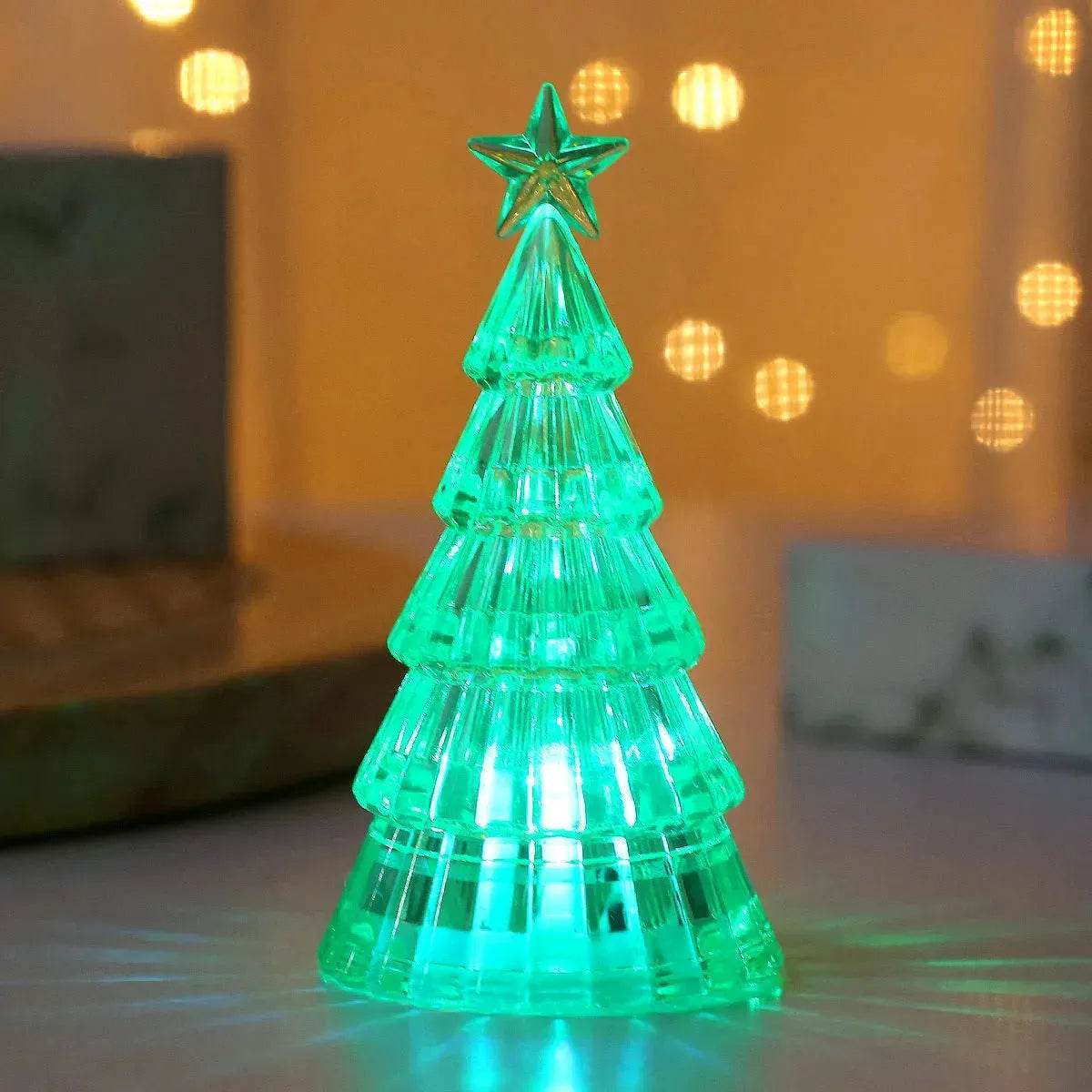 Christmas Lawn Decoration Light-emitting Christmas Tree Crystal Small Night Lamp - Velora