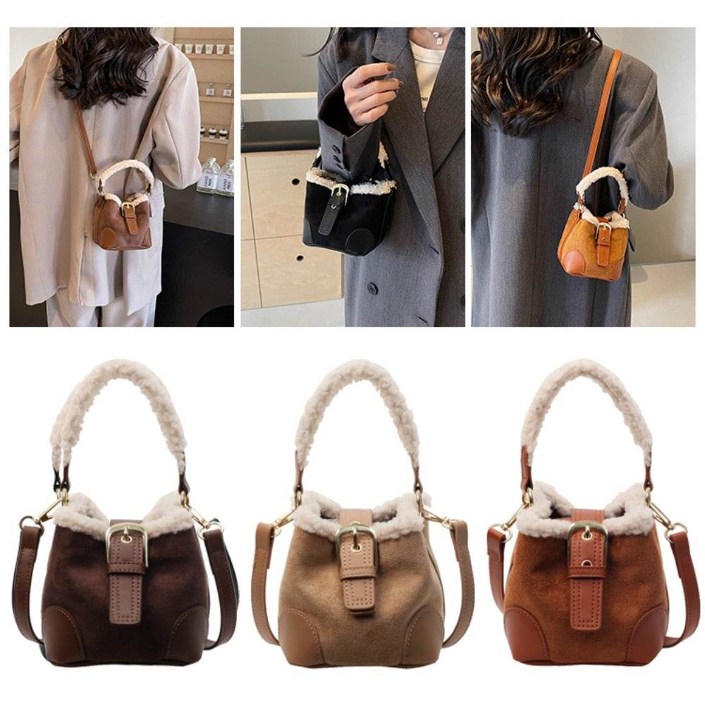 Crossbody Bags Women Shoulder Bag Casual Retro Plush Bag Versatile Plush Designer Bags Purse And Handbags Female Bags - Velora