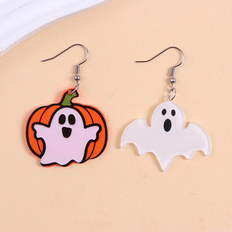 European And American Halloween Series Acrylic Earrings Color - Velora