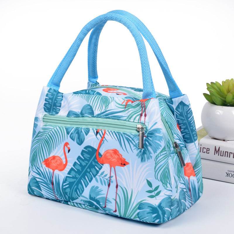 Portable Oxford Printed Insulated Tote Lunch Bag - Velora
