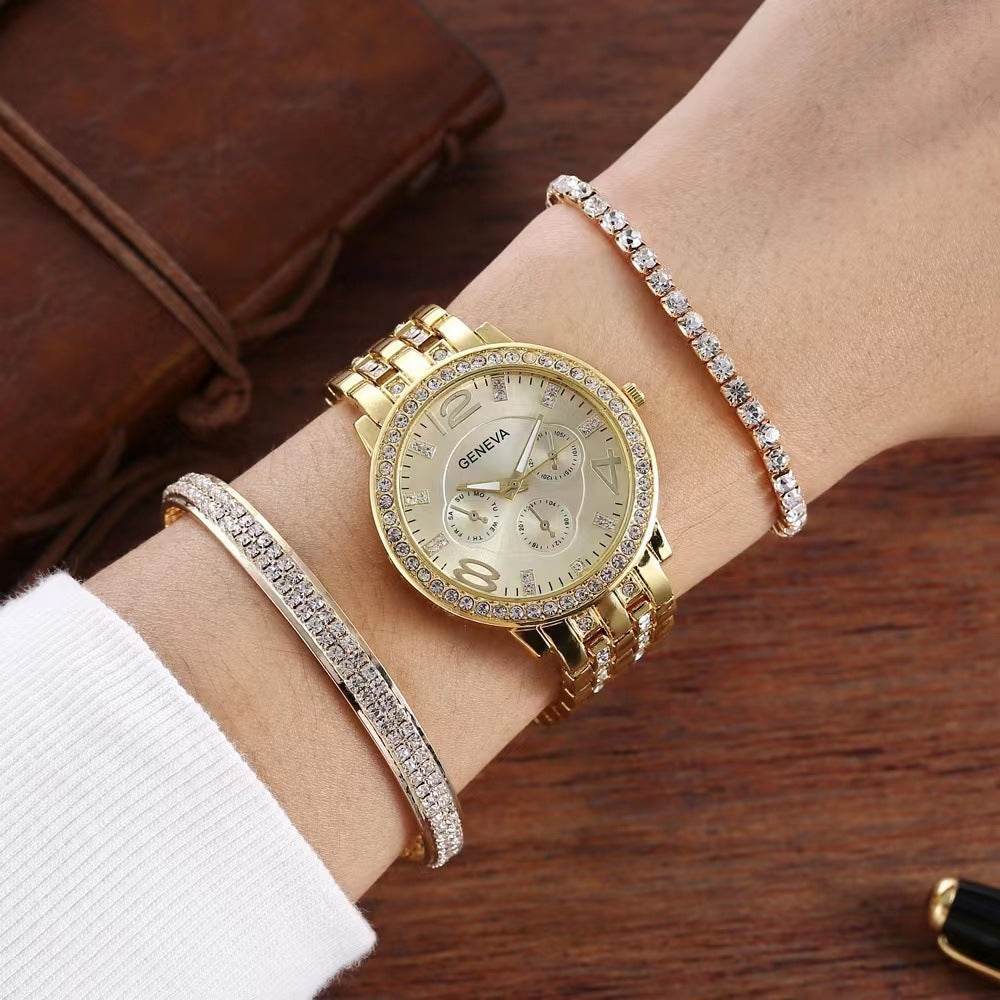 Unisex Three-piece Bracelet Watch for women - Velora