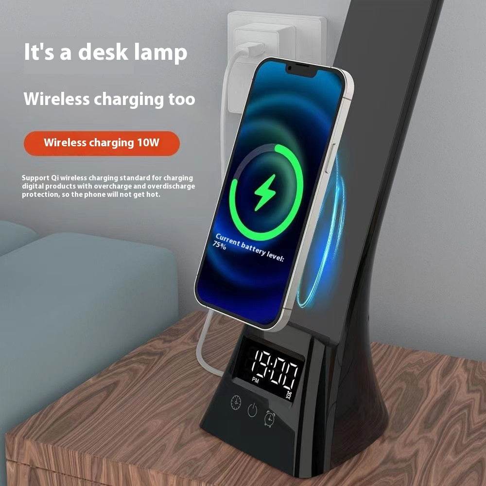 Wireless charging lamp with phone charger - Velora