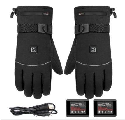 Winter Electric Heated Gloves Motorcycle Touch Screen Gloves - Velora