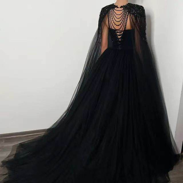 Black Evening Gown Daily Style - Velora