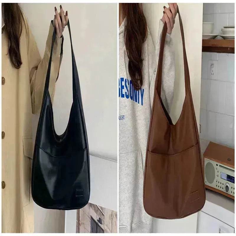 Fashion Tote Bag Large Capacity Casual Shoulder Bag Women's Commuting Handbag College Student - Velora
