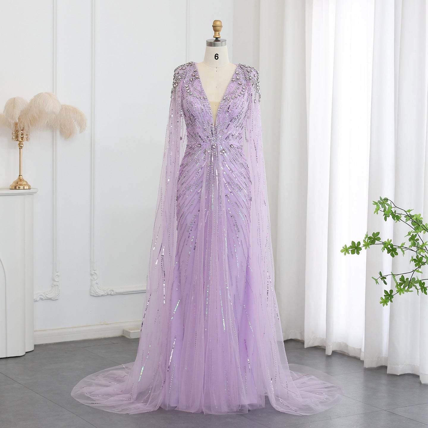 Elegant Long V-neck New Elegant Dress - Velora