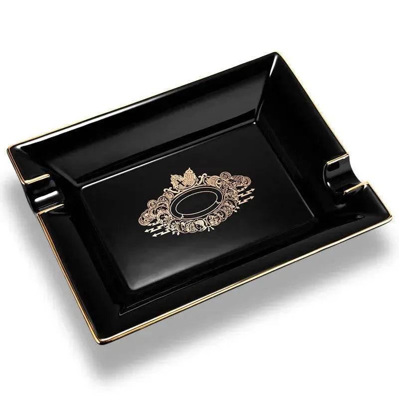 Luxury Ceramics Double slots Cigar Ashtray - Velora