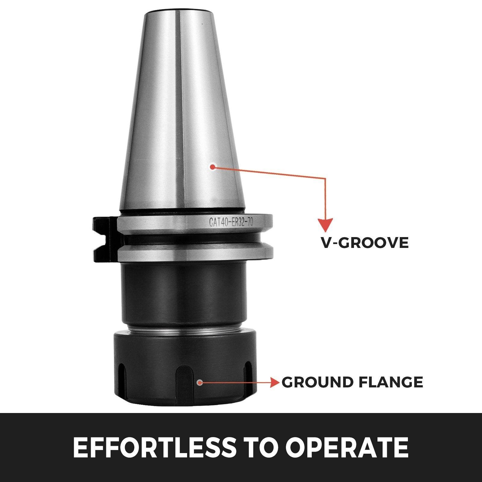 Collet Set 5 PCS , CAT40 ER32 Collet Chuck, For CNC Engraving Machine & Milling Lathe Tool - Velora
