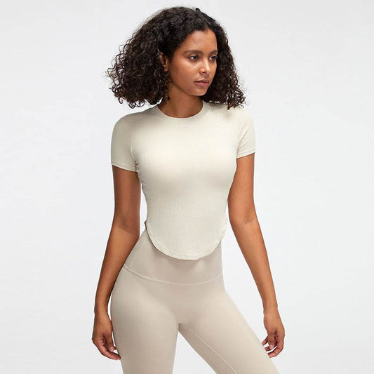Nude feel Short-sleeved Workout Top Running gym top women - Velora