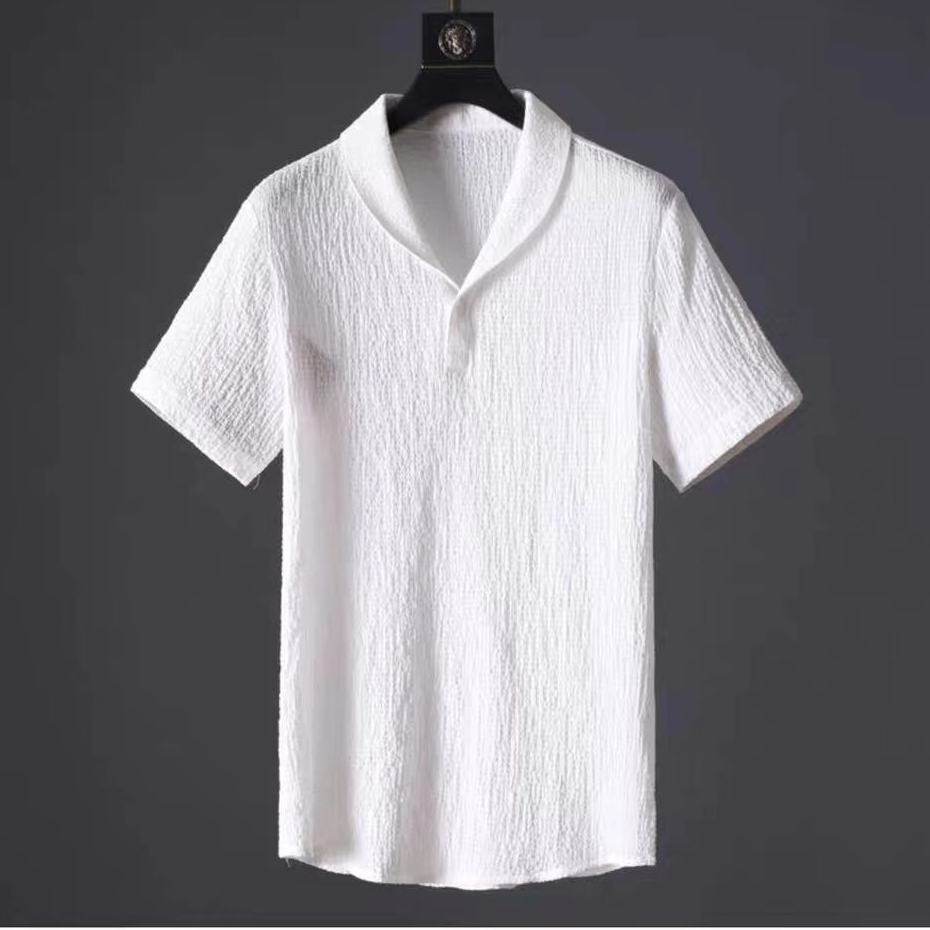 Leisure Suit Summer Loose Short Sleeve Top And Drawstring Trousers Fashion Mens Clothing - Velora