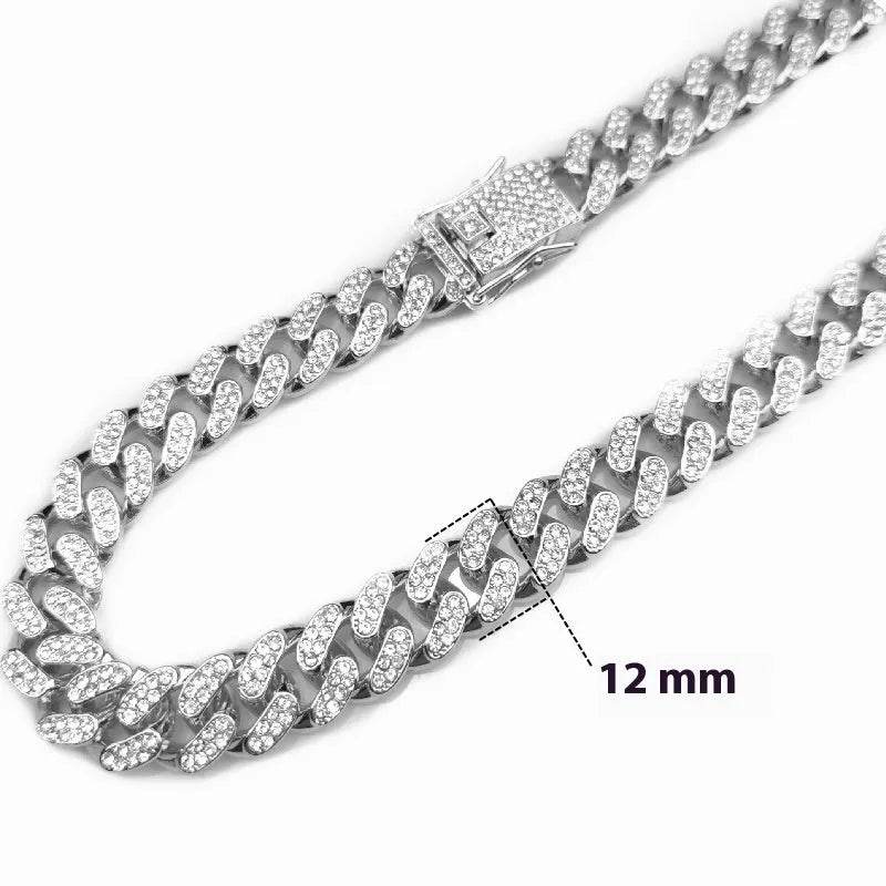 Zinc Alloy Wide Hip Hop Cuban Link Chain Necklace - Velora