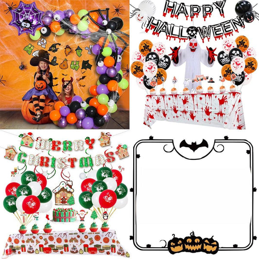 Halloween Party Decoration Balloon Combo Skull Pumpkin - Velora