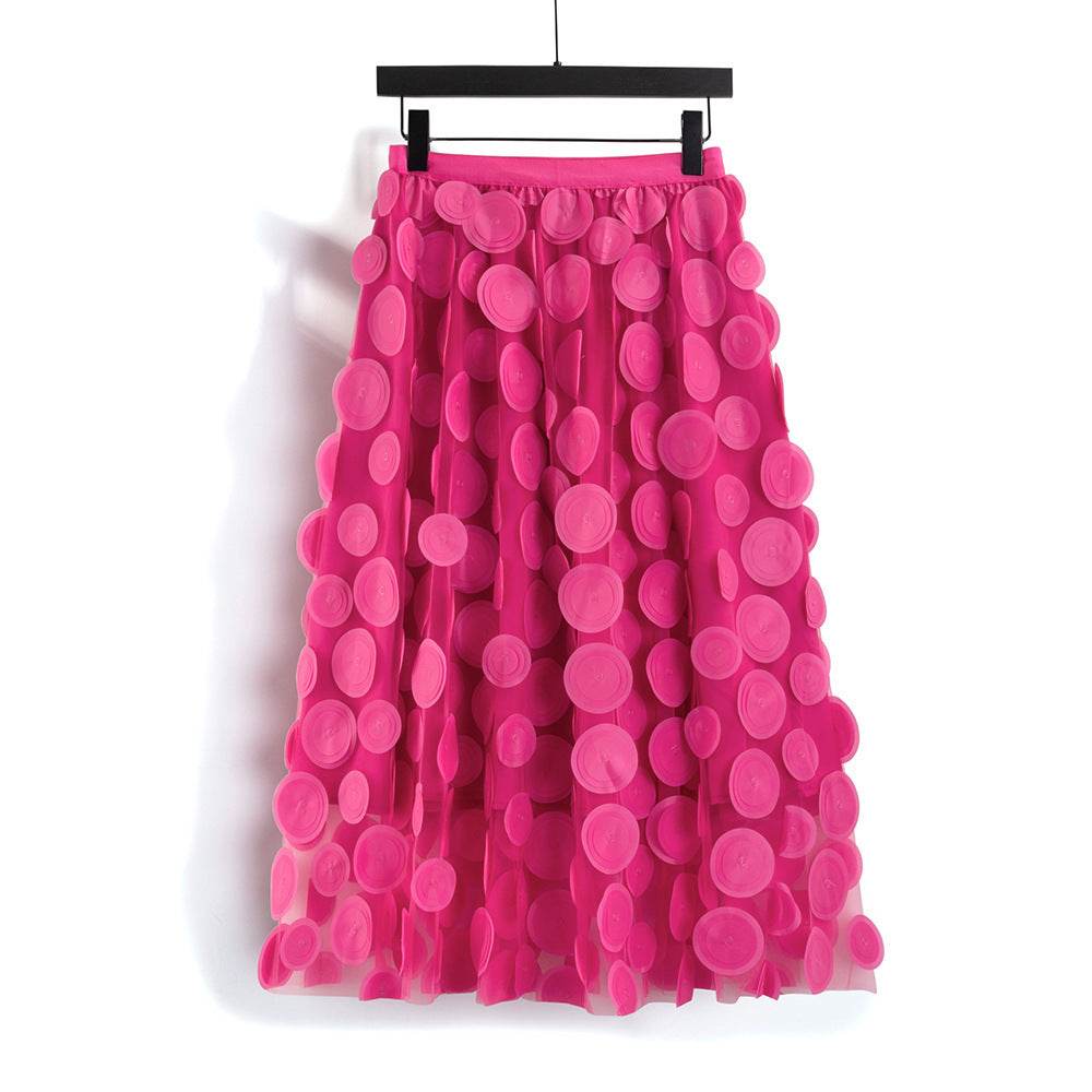 Women's Retro fashion Line Midi Maxi Prairie Skirt - Velora