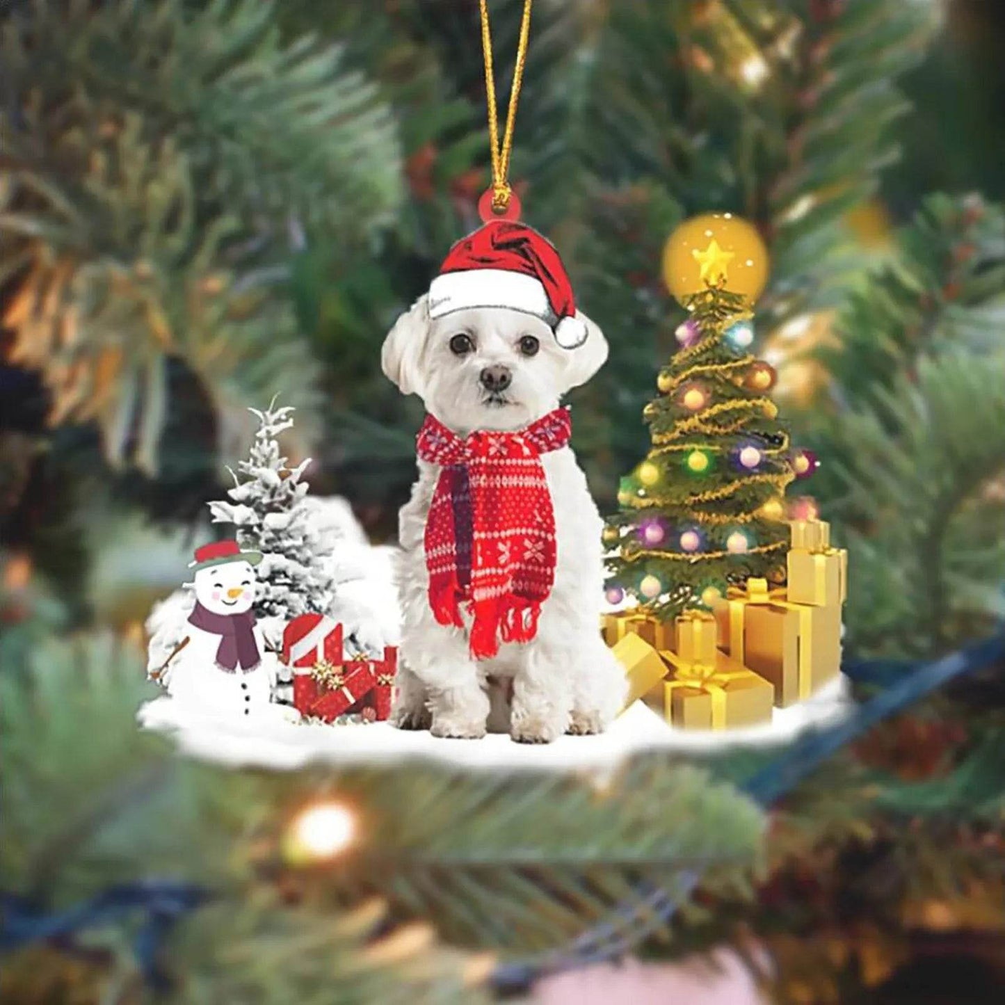 Christmas Family Puppies Decorate Trees With Lights - Velora