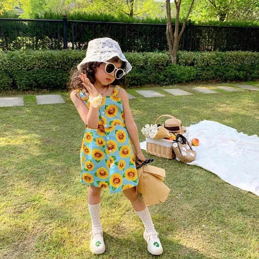Casual Summer Floral cotton dress for baby girl