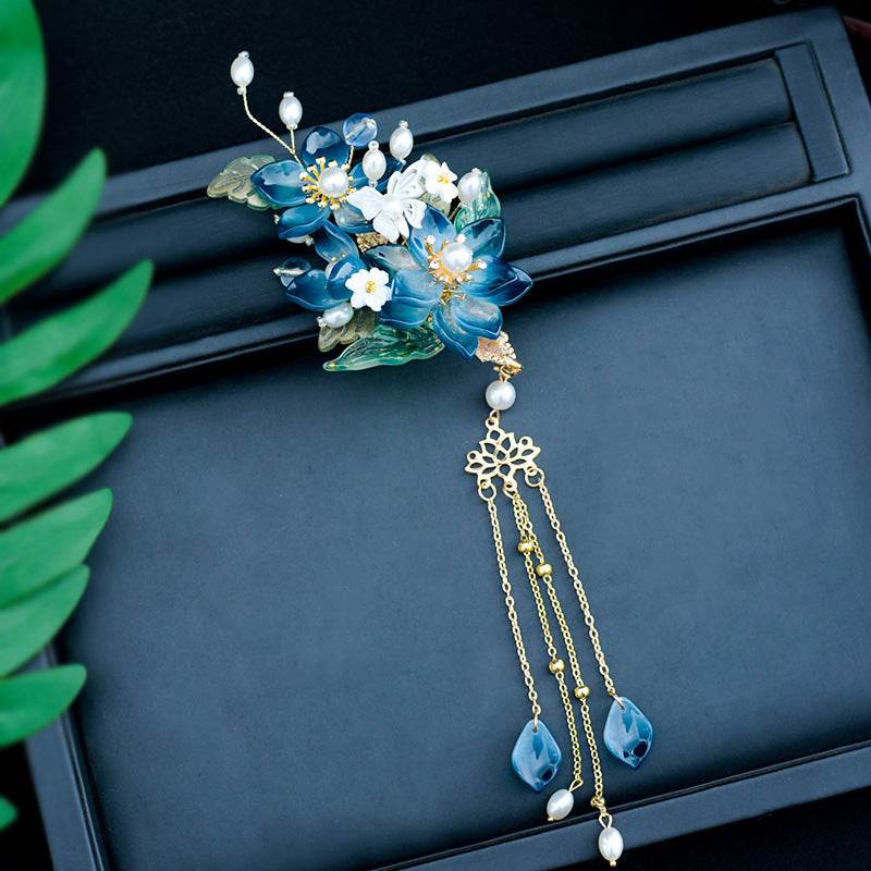 Headdress For Han Chinese Clothing A Pair Of Hairclips Retro-style Accessories Buyao Tassel - Velora
