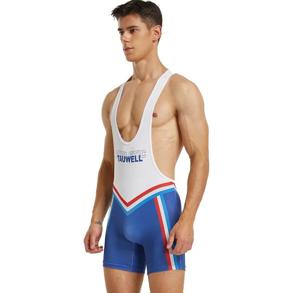 Men's Fitness Swimming Shark Pants Bodysuit Thong - Velora