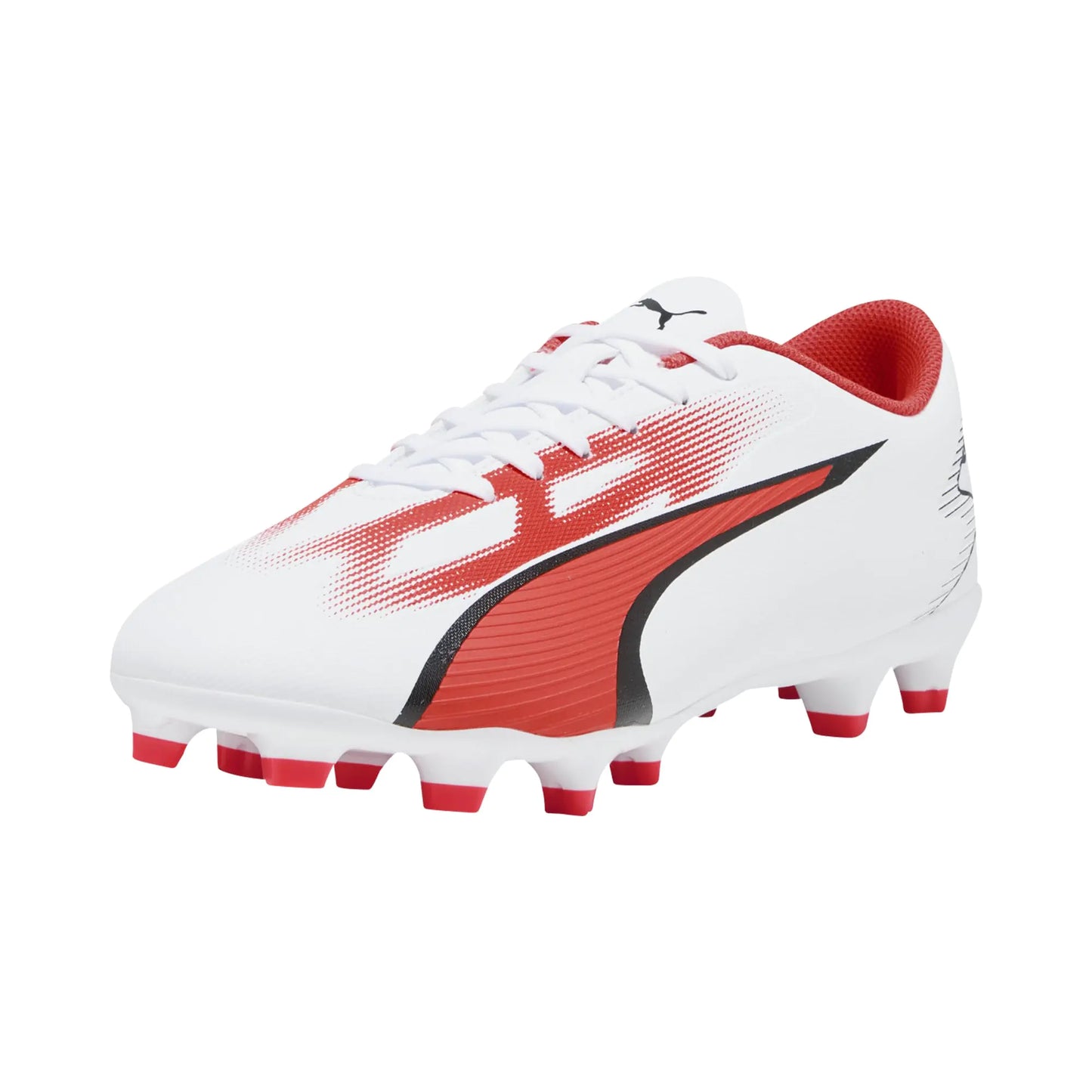 PUMA Ultra Play FG/AG Men's Soccer Cleats - White/Black-Fire Orchid