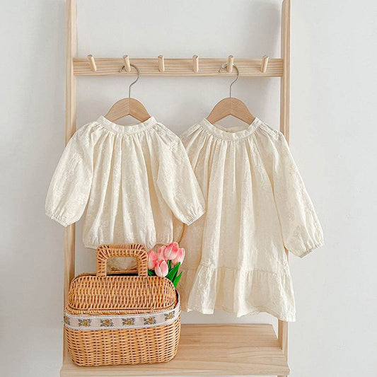 Children's Embroidery Dress Baby Rompers - Velora