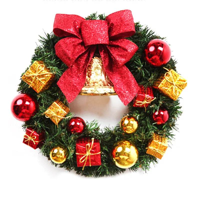 Creative Christmas Door Wreath Christmas Decoration Artificial Garland Wreaths For Car Home Window Wall Decoration - Velora
