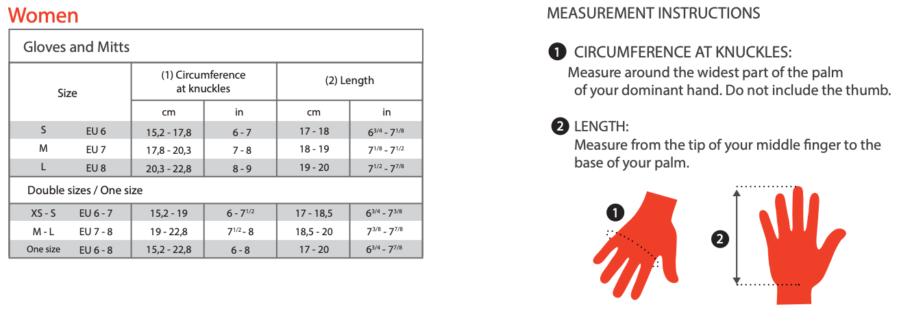 Kombi Women's Down Advantage Gloves - Velora