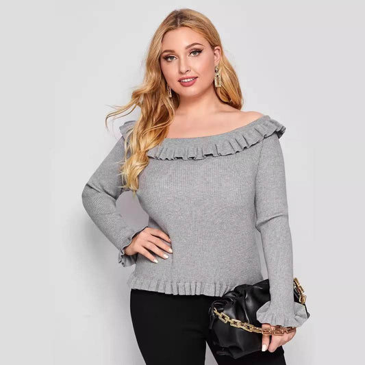 Large Size Women's Sweater - Velora