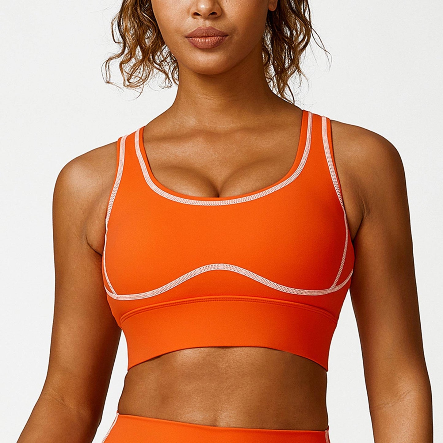 High Waist Hip Lift No Embarrassment Line Stretch Leggings Sports Back Shaping Bra - Velora