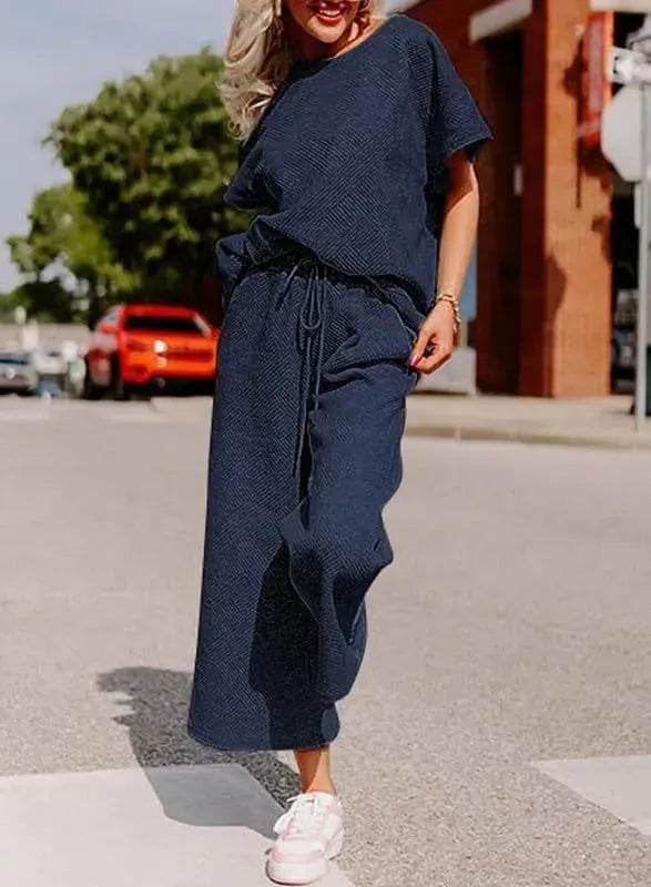 Coord fashion spring and summer 2 piece pant set women - Velora