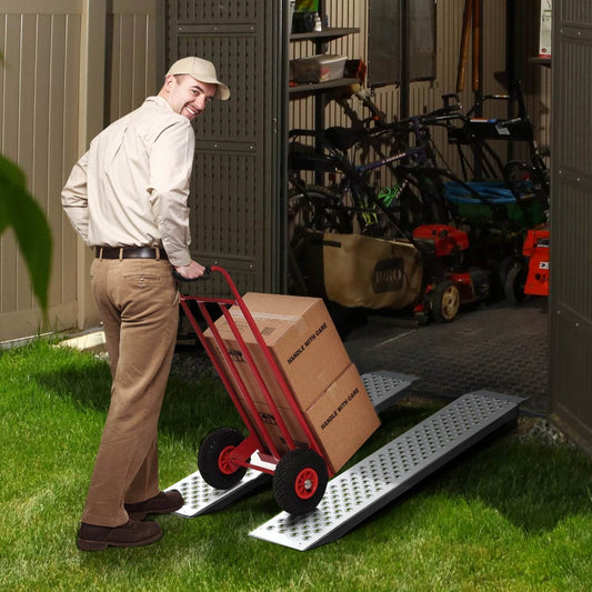 47.2 X 8.5 Aluminum Ramps 880 LBS Capacity Loading Ramps 2PCS - Velora