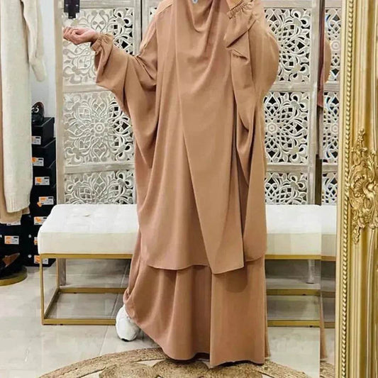 Casual Plain Umrah and Haji Abaya Robe Dress for ArabArab Middle East Women - Velora