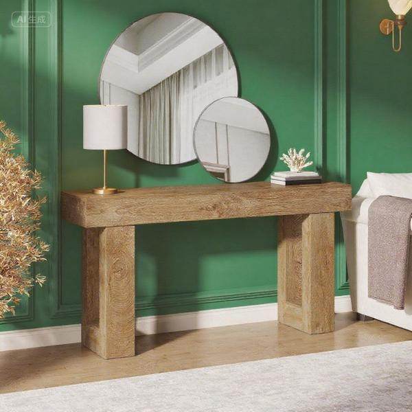 Long Console Table Living Room Table - Velora