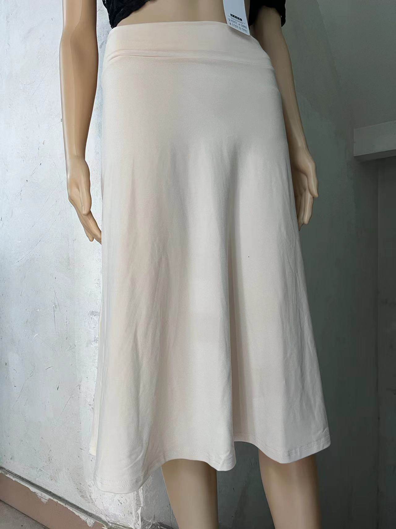 Women's casual High Waist flared Midi Skirt - Velora