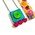 Abstract Neon Statement Jewelry Set Handmade - Velora Luxury Fashion